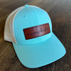 MOM LIFE TRUCKER HAT - Aruba Blue/ Birch