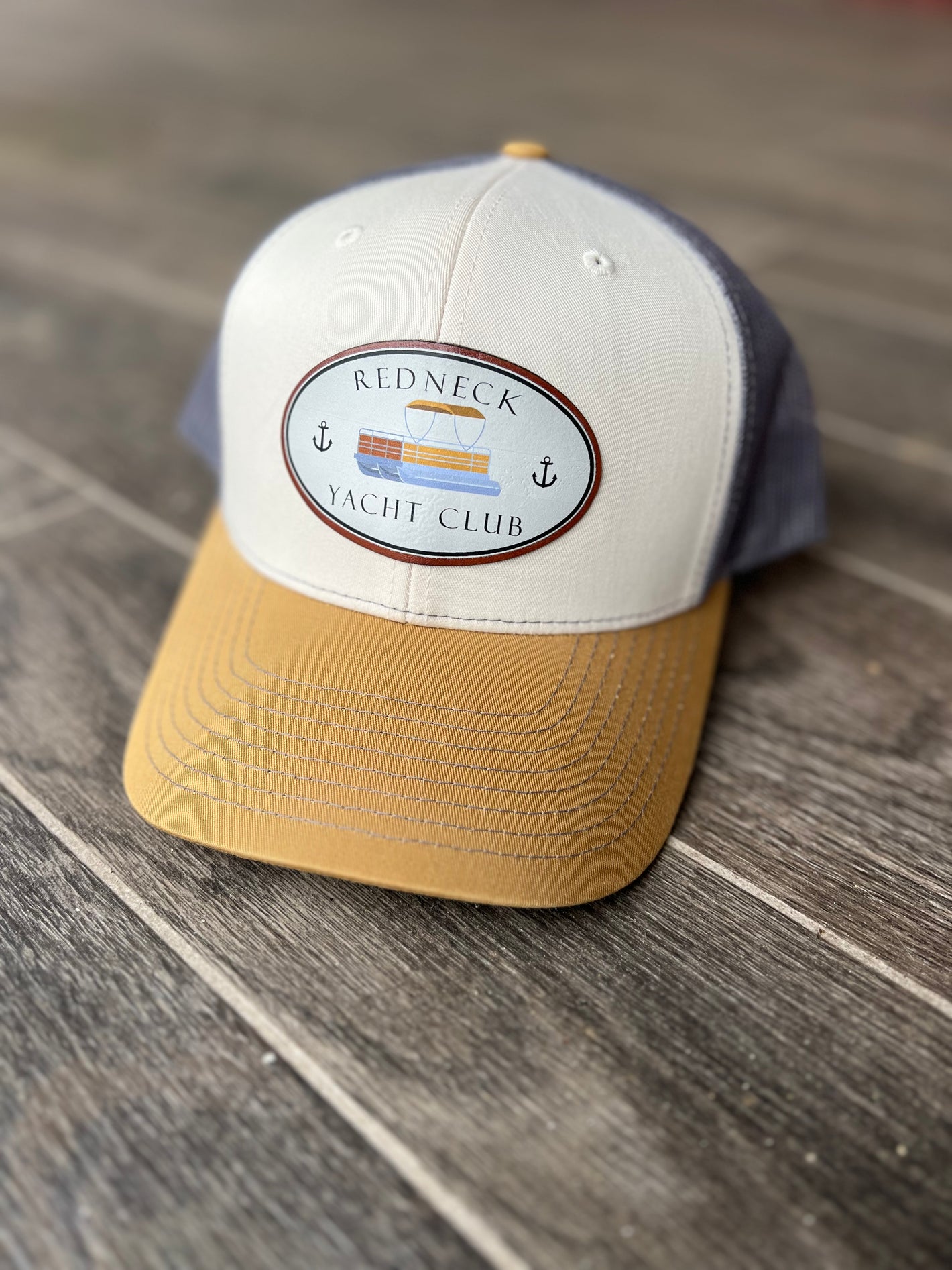 LIMITED EDITION: REDNECK YACHT CLUB TRUCKER HAT Mink/Beige