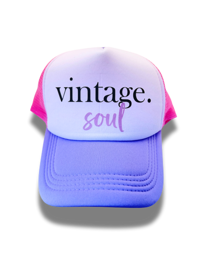 Vintage Soul Pink and Lilac Foam Trucker Hat