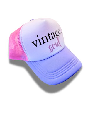 Vintage Soul Pink and Lilac Foam Trucker Hat