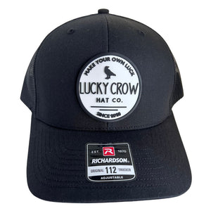 Lucky Crow Hat Co. Logo  on Black