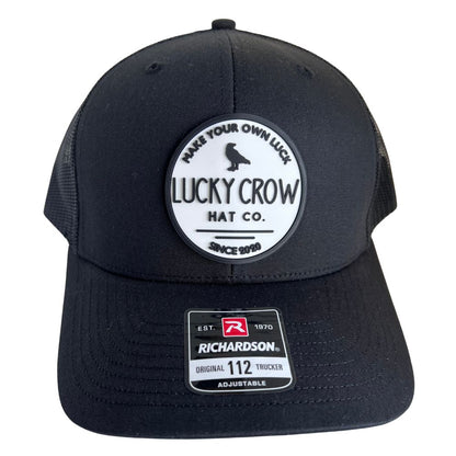 Lucky Crow Hat Co. Logo  on Black