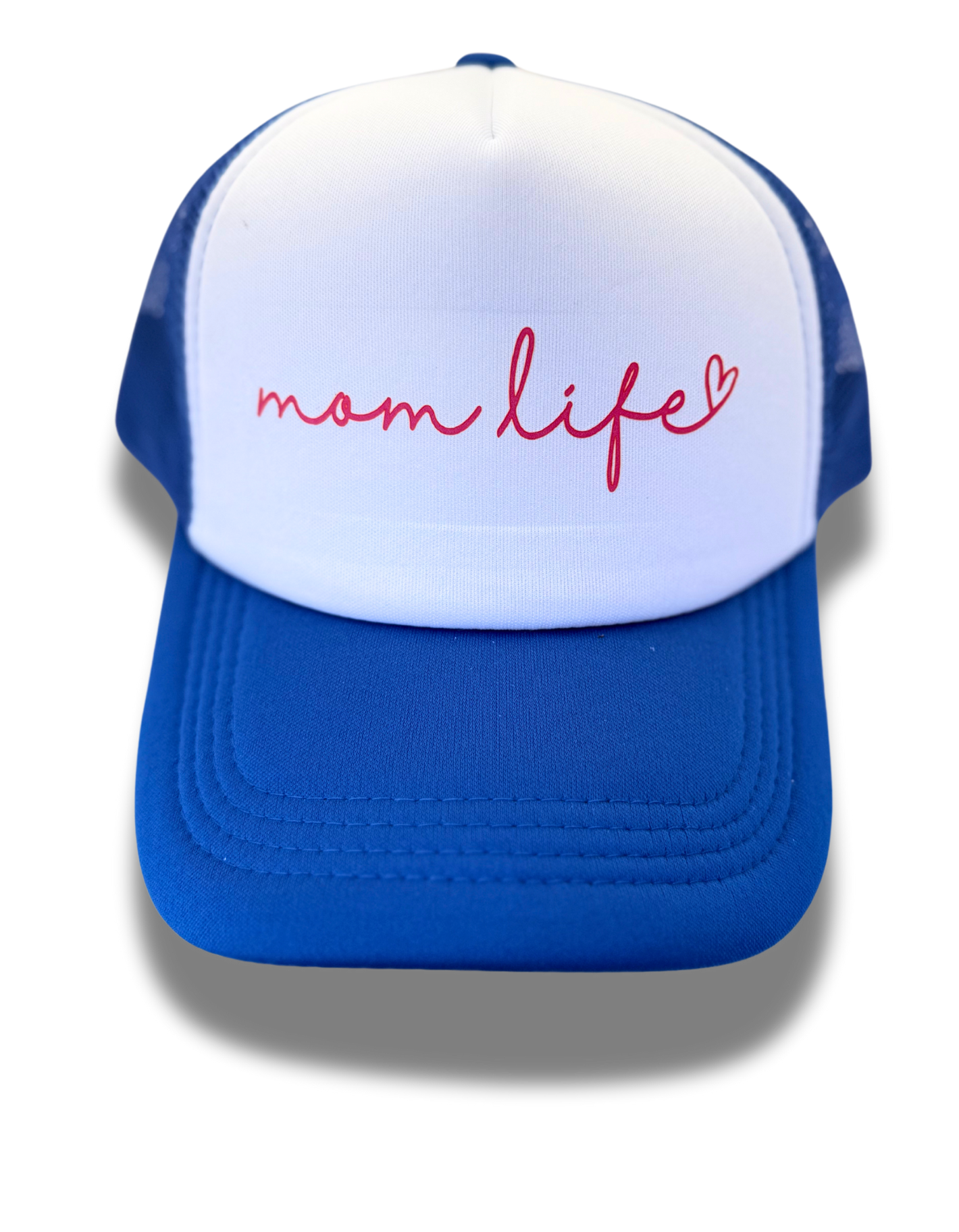 Royal Blue "Mom Life" Foam Trucker Hat