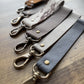 Leather Wristlet Keychain: Alaska (wide)