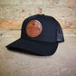 Lucky Crow Leather Patch Logo Hat