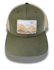 Print Stitch: Watercolor Mountains Hat