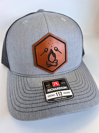 Campfire Leather Patch Hat