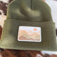 Mountain Scene Print Stitch Beanie |  Perfect Gift for Adventure Seeking Ladies and Fellas | Unique Christmas Gift | Mountain Sunrise