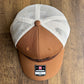 Mountain Range Hat | Mountains Hat | Mountain Range Leather Patch Hat | Christmas Hat | Hat for dad | Hikers hat | Hat for mountain hiker